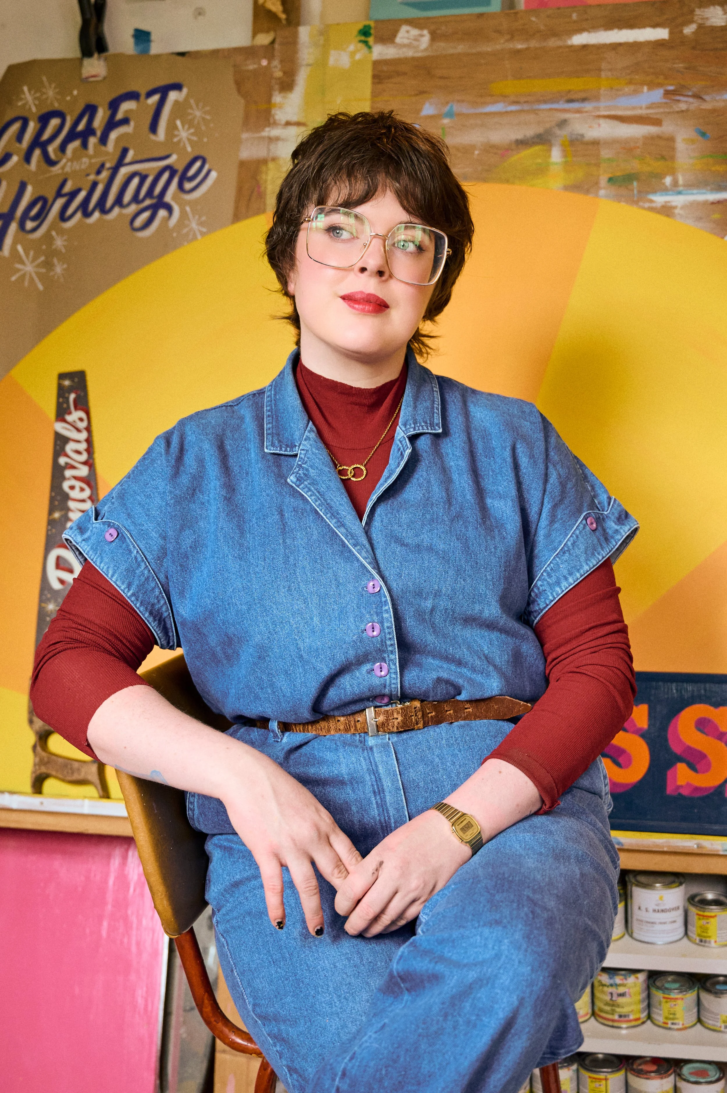 Meghan McDermott, Sign Writer. Portraits by Sadhbh Kenny