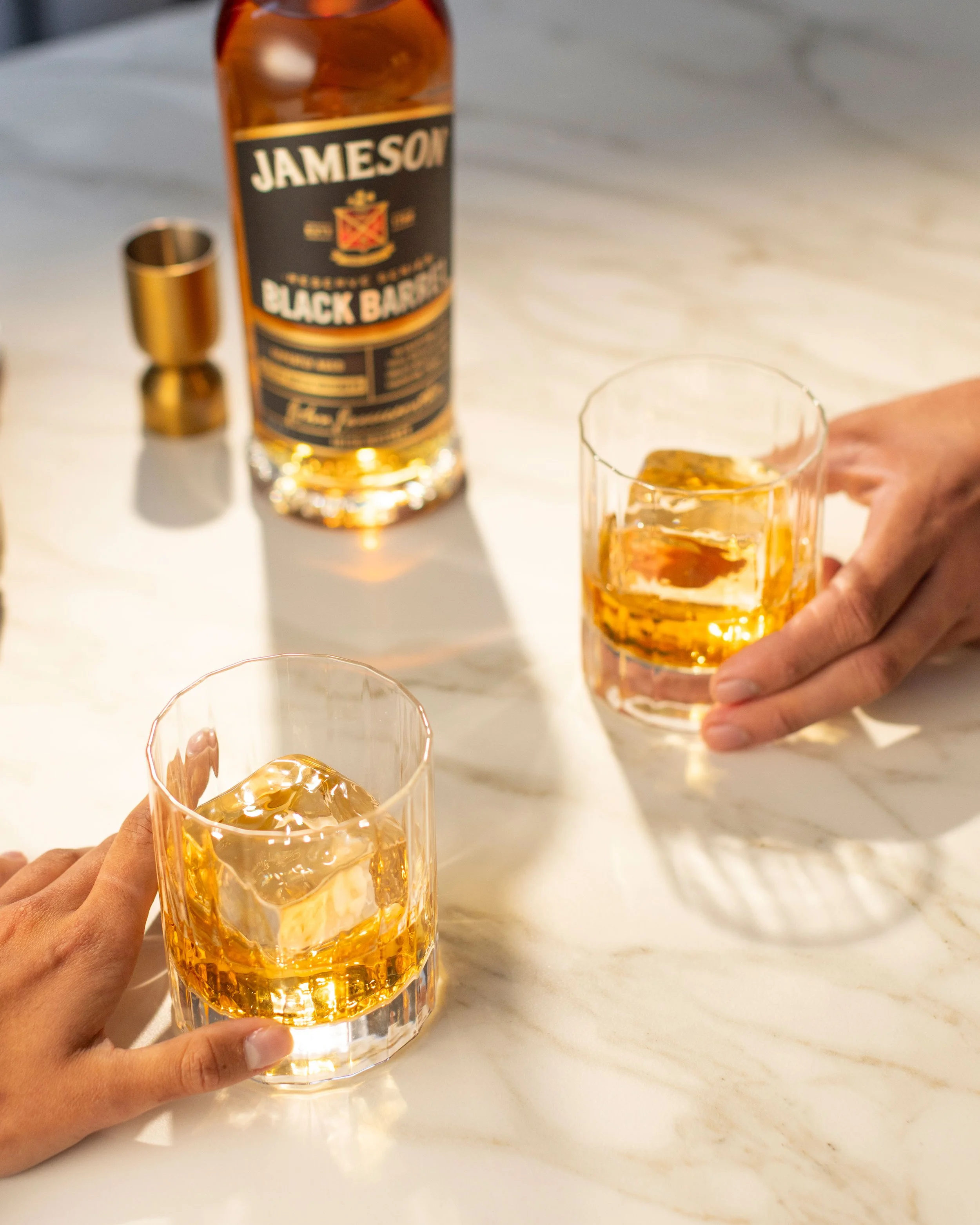 Jameson Irish Whiskey, Black Barrel, lifestyle & cocktail photography by Sadhbh Kenny. 