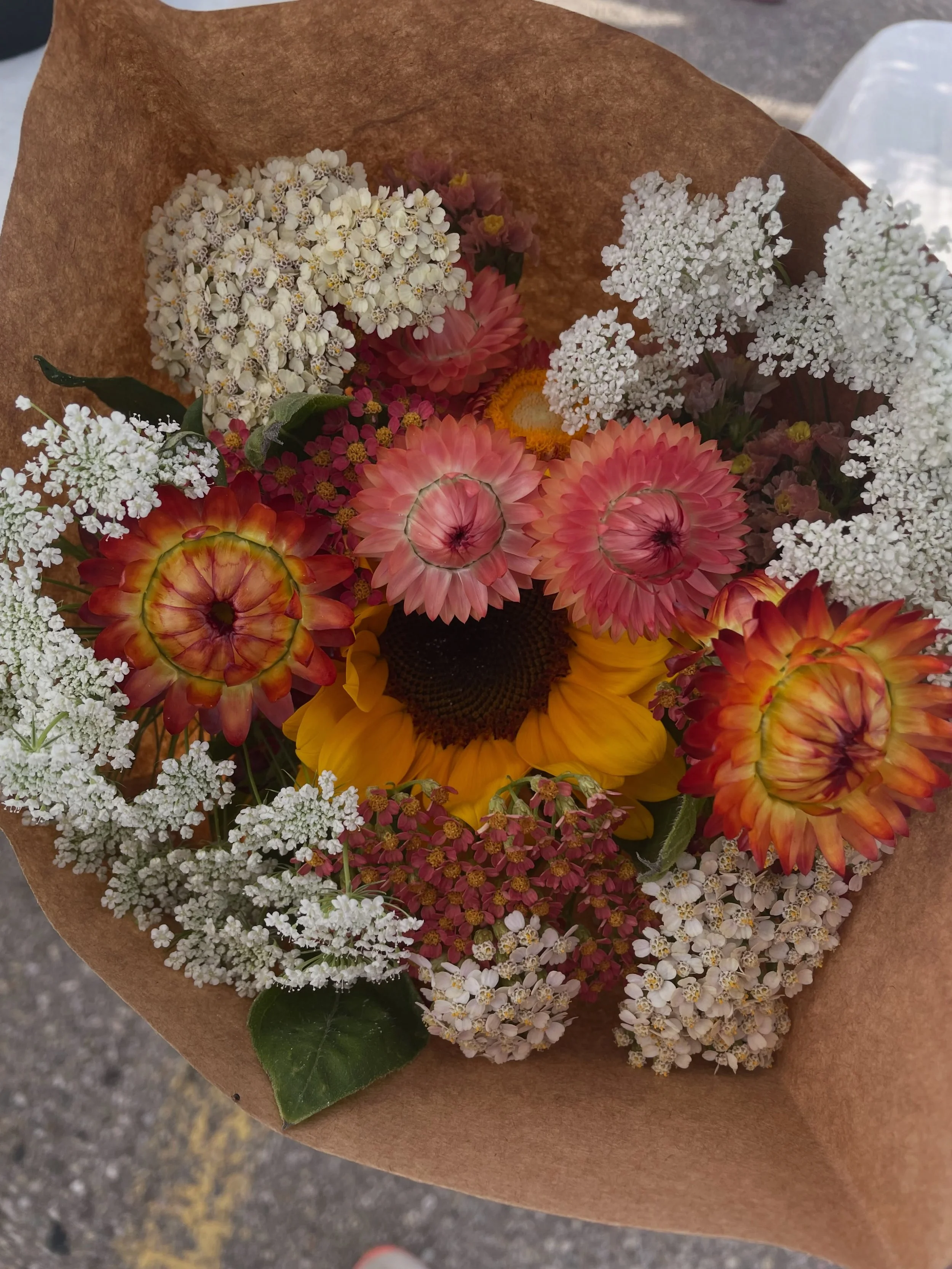 My flowers have an August feel to them today! Come check them out at the Beaumont Alberta Farmers Market.