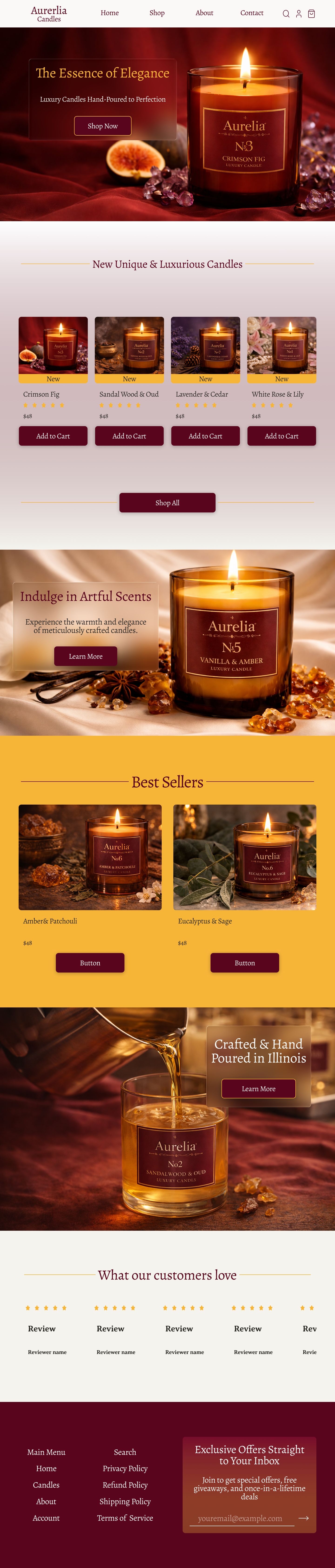 Hi-fi - Aurerlia Candles Website Home Page.png