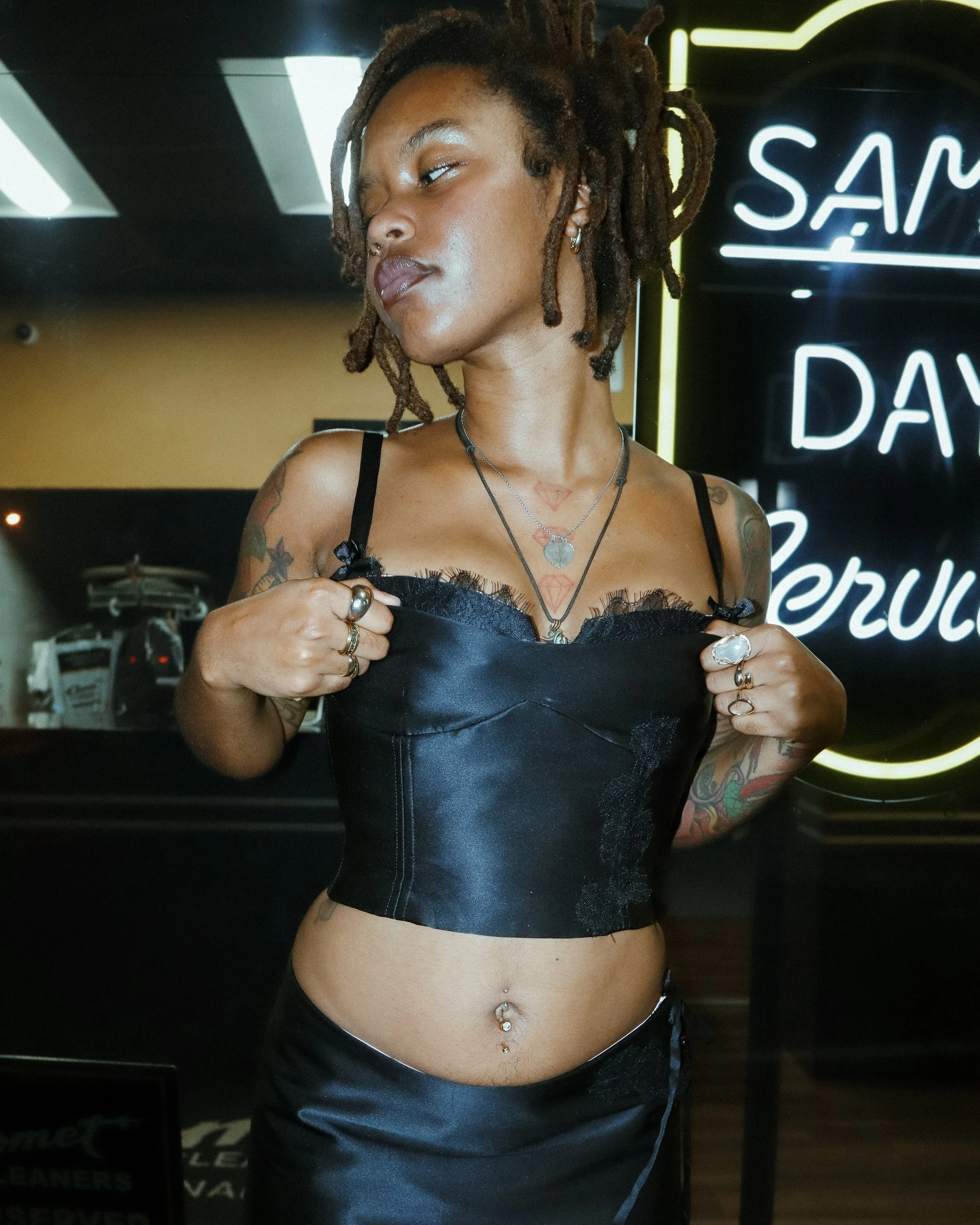 'Mary' Reversible Silk Corset