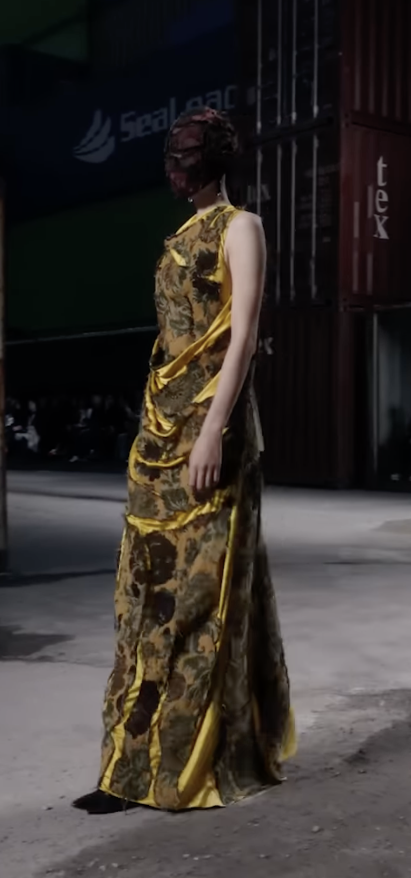 preserving the moment of cutting into a life (as a dress)