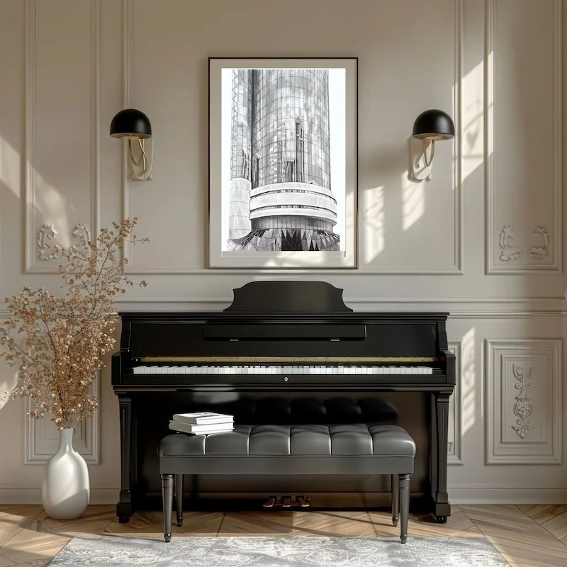 Skyscrapers_Shana Bowes_Graphite_16x10_music room.jpg