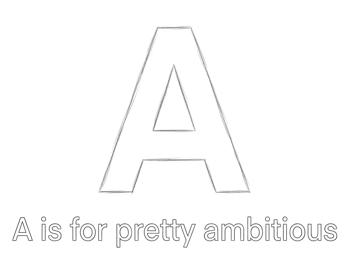 A is for Ambitious - Custom Illustration Commission
