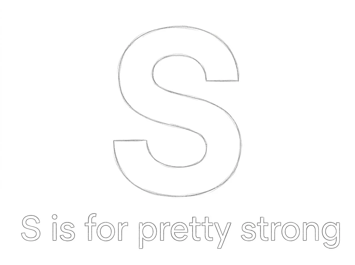 S is for Strong - Custom Illustration Commission