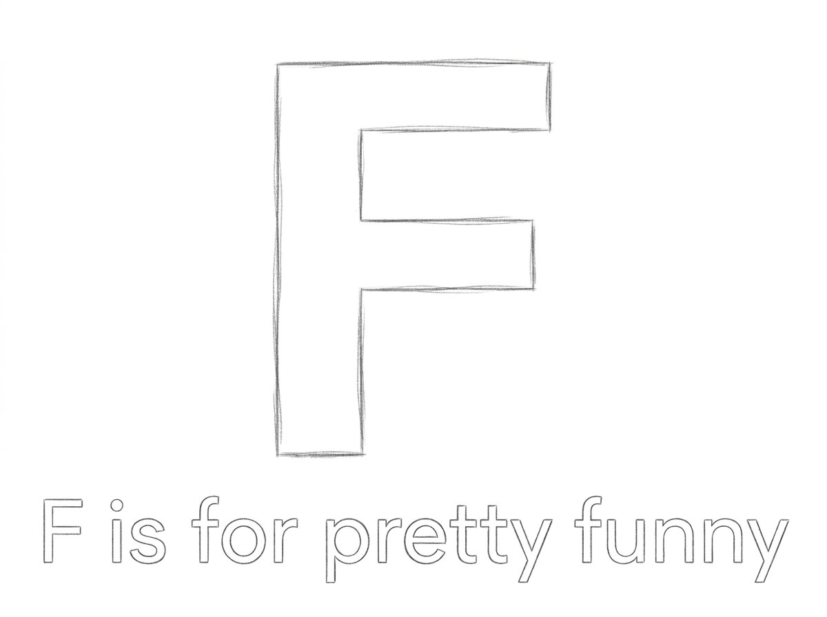 F is for Funny - Custom Illustration Commission