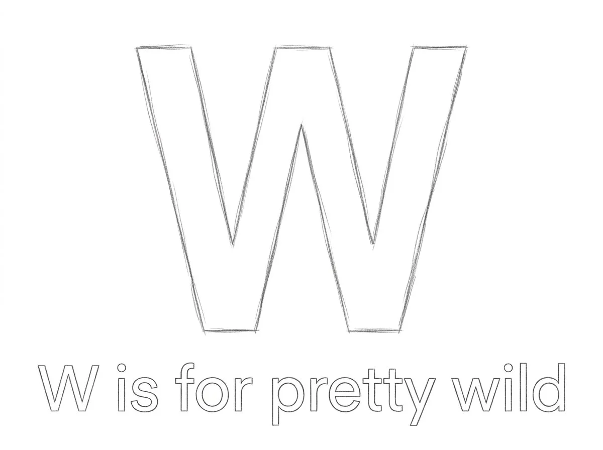 W is for Wild - Custom Illustration Commission