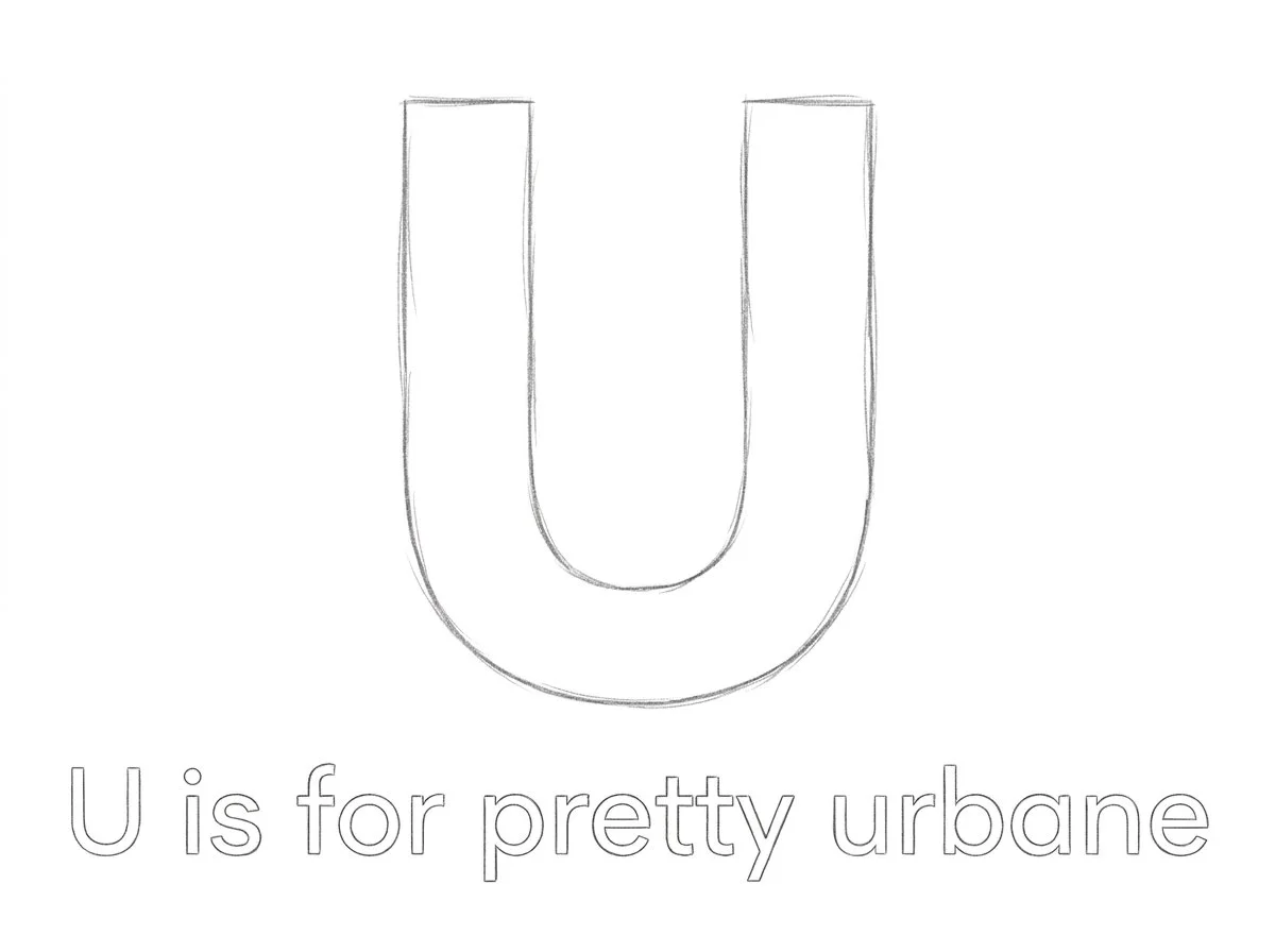 U is for Urbane - Custom Illustration Commission