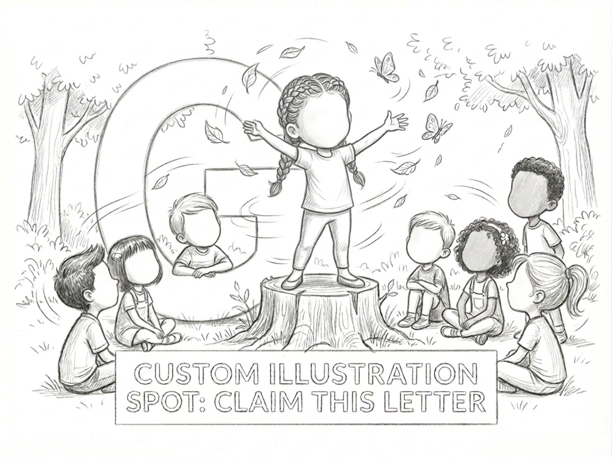 G is for Gregarious - Custom Illustration Commission