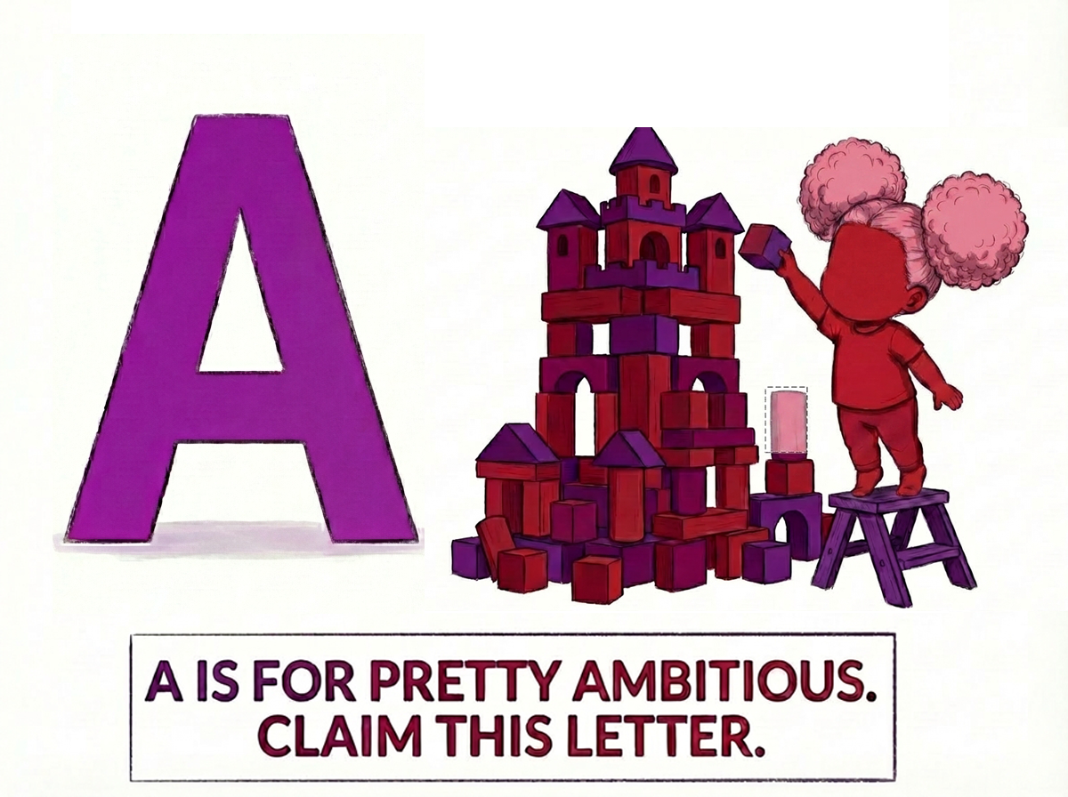A is for Ambitious - Custom Illustration Commission