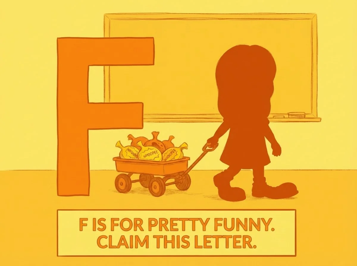 F is for Funny - Custom Illustration Commission