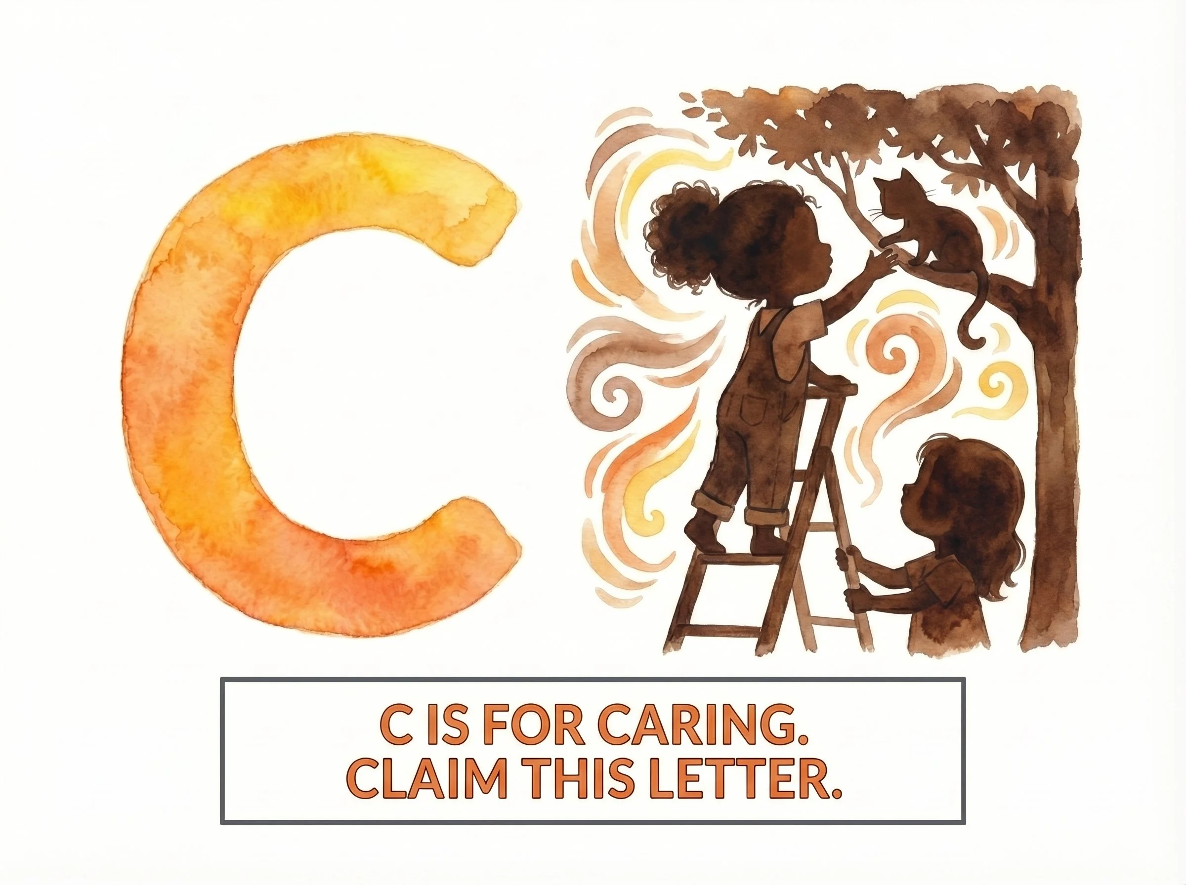 C is for Caring - Custom Illustration Commission