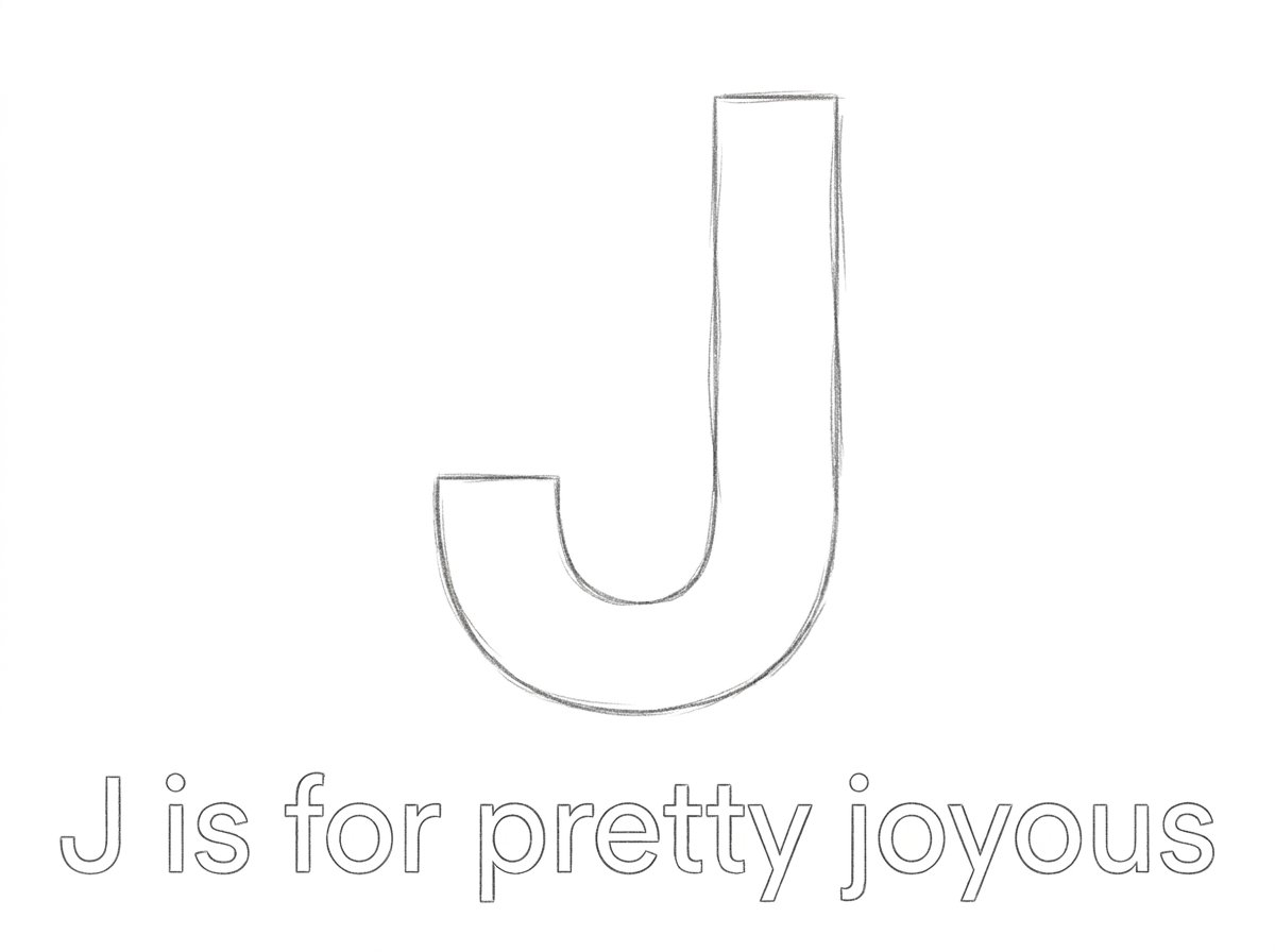 J is for Joyous - Custom Illustration Commission