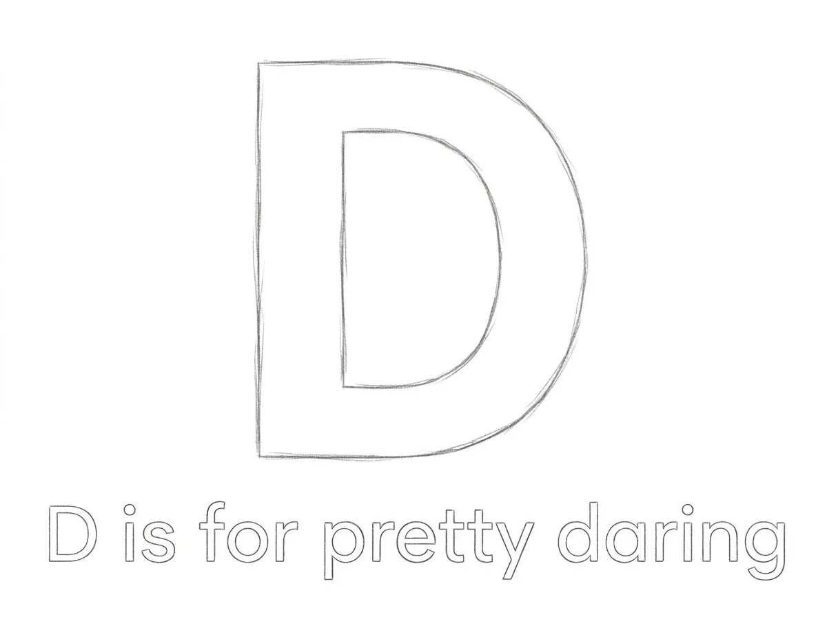 D is for Daring - Custom Illustration Commission