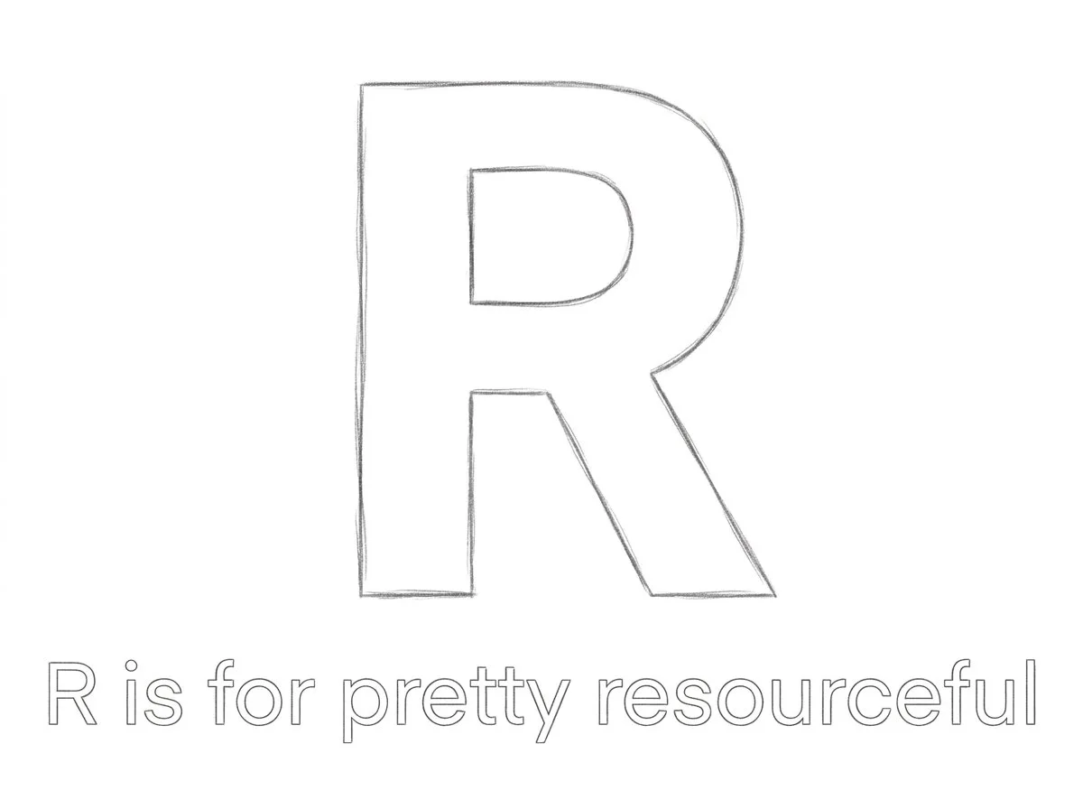 R is for Resourceful - Custom Illustration Commission