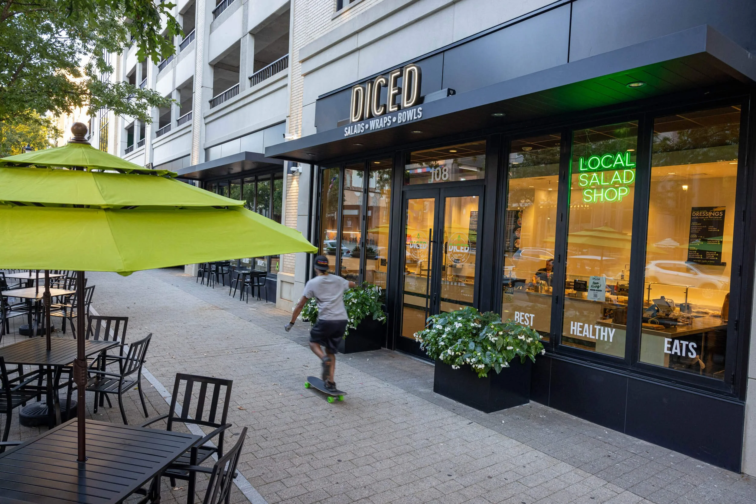 DICED downtown Raleigh exterior on Fayetteville St.