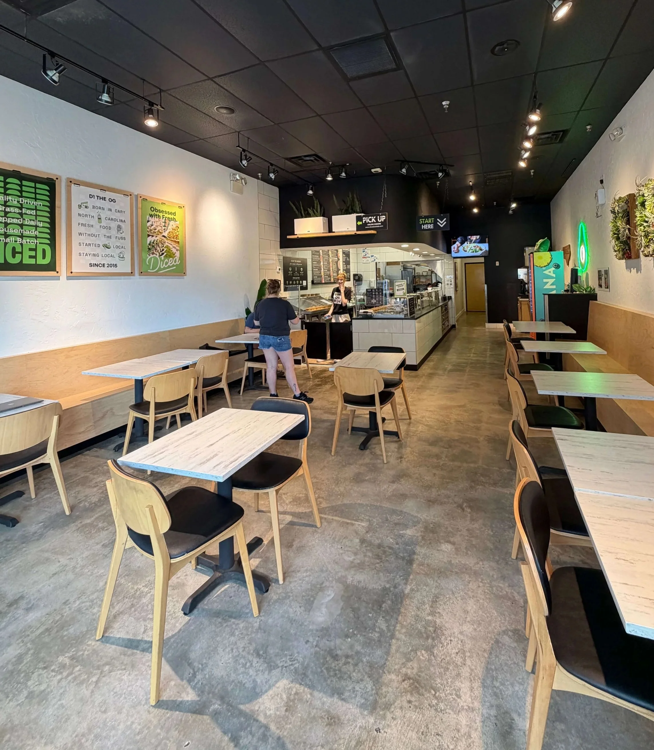 DICED Cary remodeled interior on Kildaire Farm Road