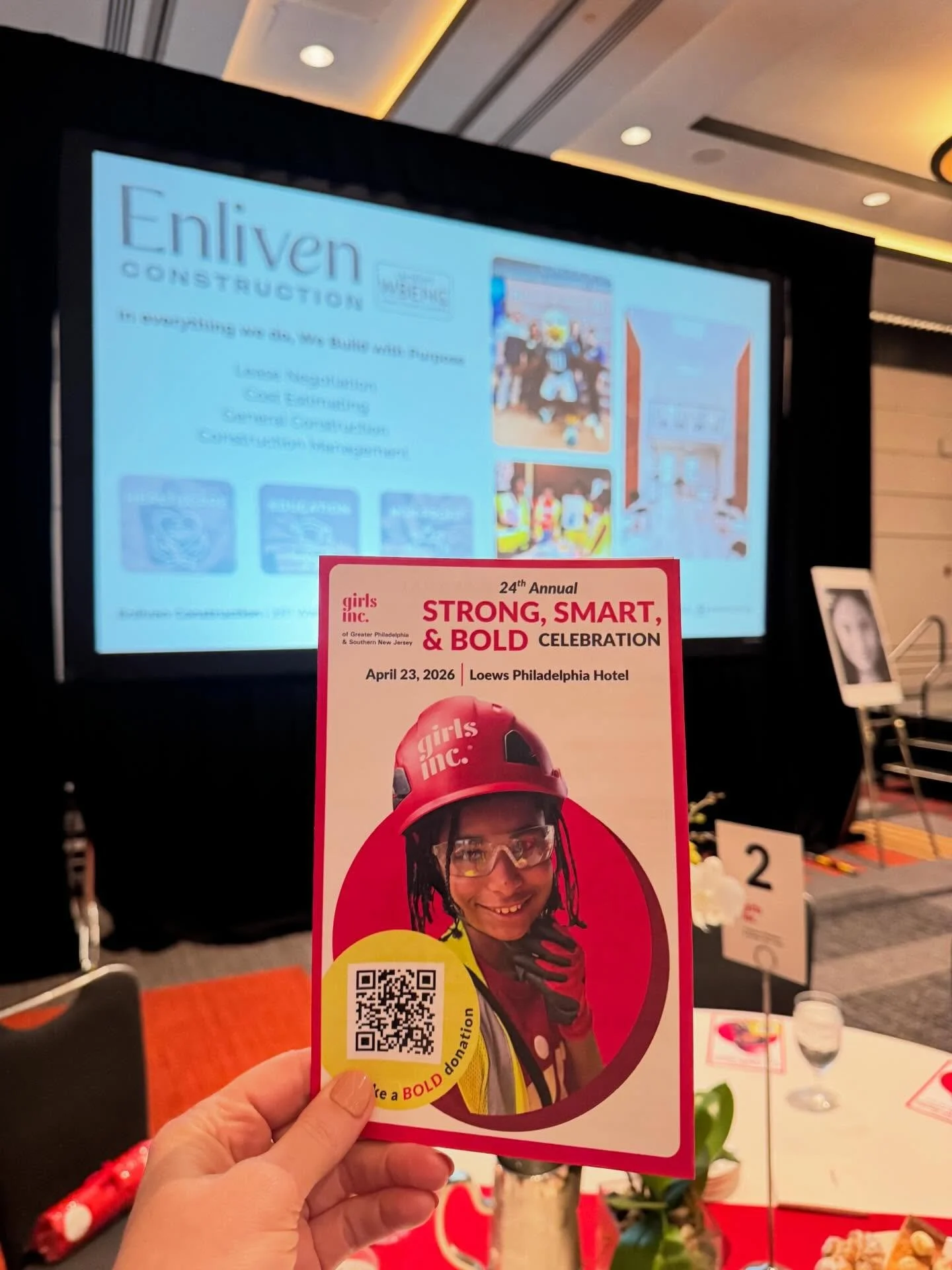 Strong, Smart &amp; Bold Celebration kicking off! 

@girlsincphilly 

#enlivenconstruction #buildwithpurpose #wbe #strongsmartbold #philadelphia