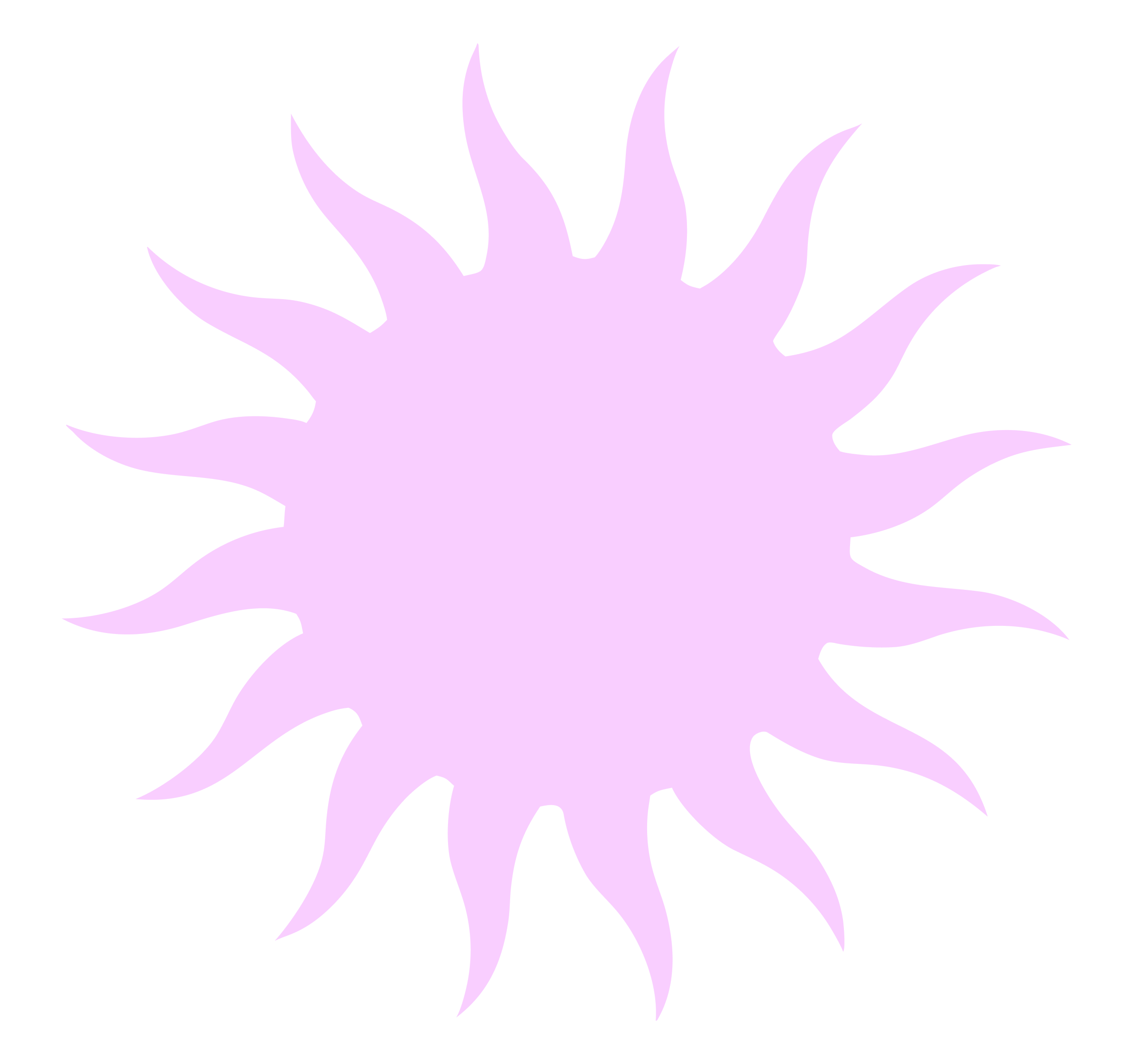 A purple, spiky, starburst shape on a black background.