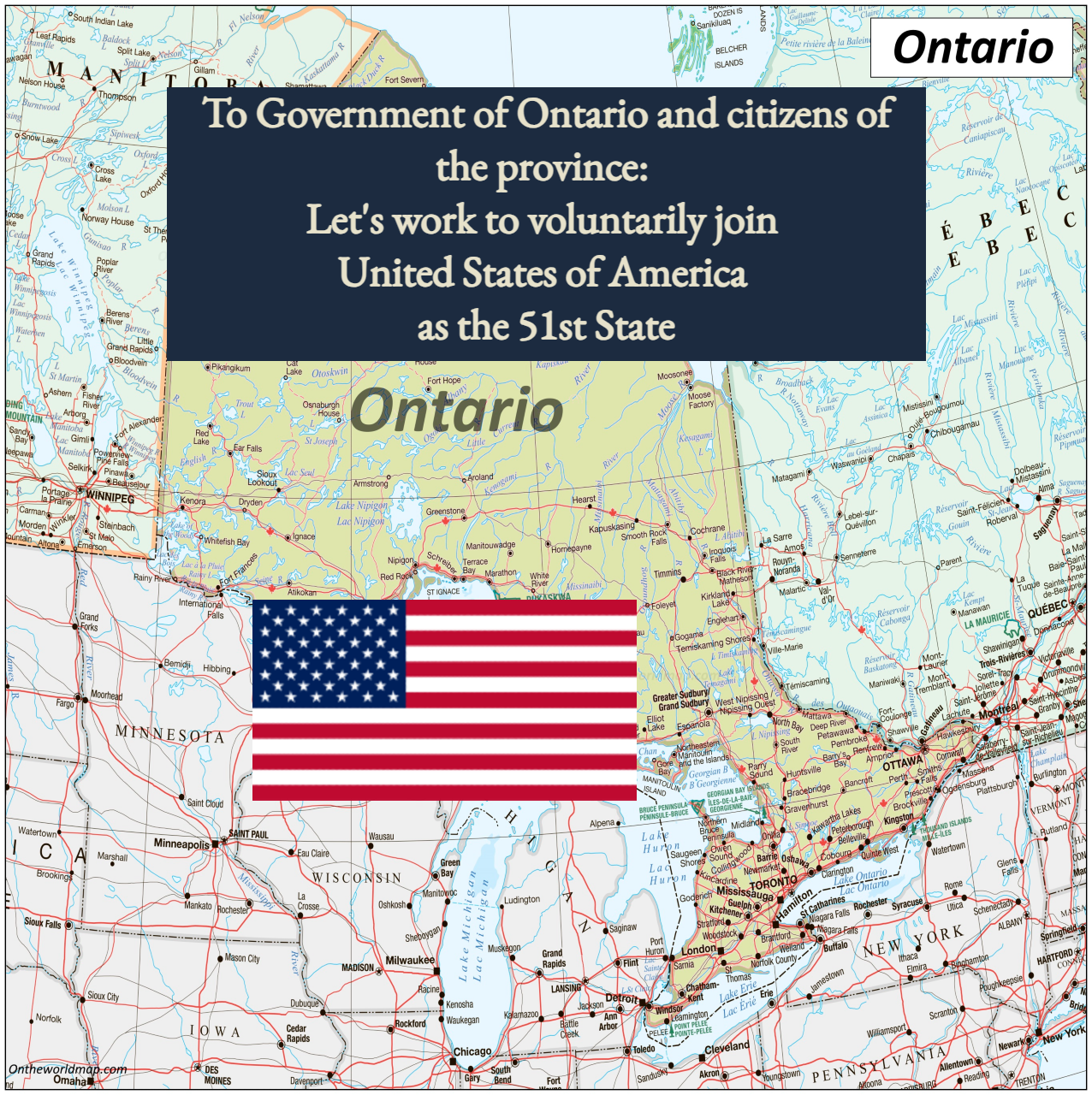 Why Ontario Should Voluntarily Join the United States of America as the 51st State As Soon As Possible (Both Right-Wing &amp; Left-Wing Reasoning)