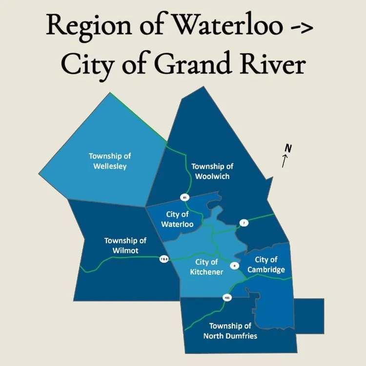 Waterloo Region Restructuring &amp; Rebranding Advocacy: Amalgamate Top-Tier Region of Waterloo, Rename “City of Grand River”