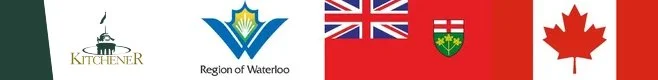 Kitchener, Waterloo Region, Ontario, Canada Flag Banner