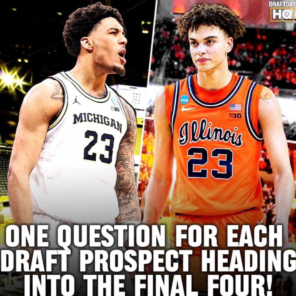 Tons of questions surrounding some of the top draft prospects in this years class heading into the final four! With two matchups filled with future NBA talent, this will be a great opportunity to see how some of these prospects perform on the biggest