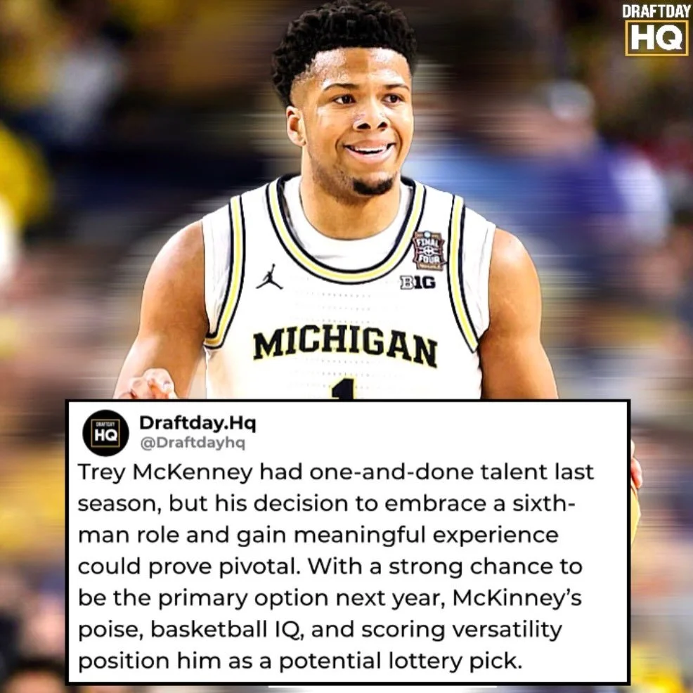 Trey McKenney is in for a big time sophomore year next season. Coming off of a national championship, McKenney will now step into Dusty May&rsquo;s starting lineup with expectations to be one of the top scoring options and lead this Michigan team bac