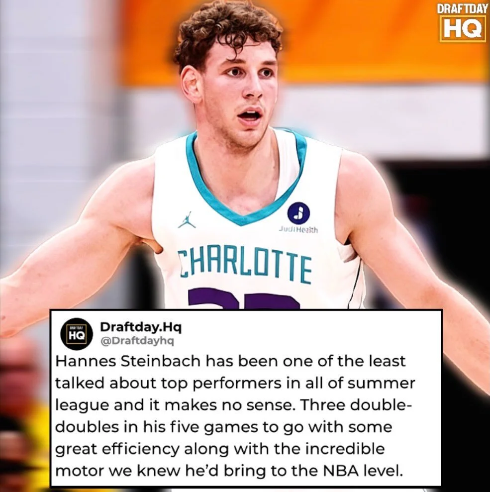 Hannes Steinbach has really flown under the radar in terms of top performing lottery picks in this class but he&rsquo;s made as big of an impact as Charlotte could have asked for. After one year at Washington after multiple years playing professional