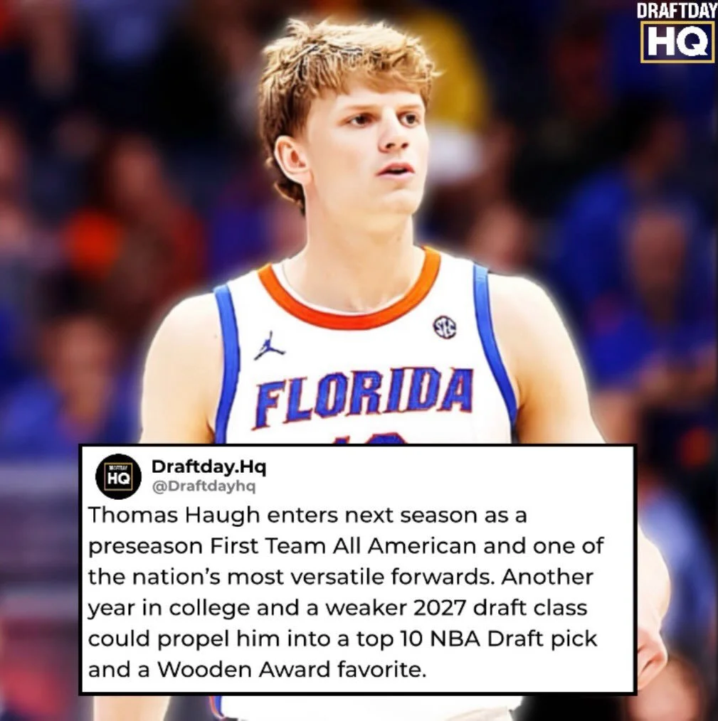 Thomas Haugh is poised for the biggest season of his college career, returning to a preseason No. 1 Florida team that brings back nearly its entire starting lineup. While NIL played a major role in his decision to return, another year of development 