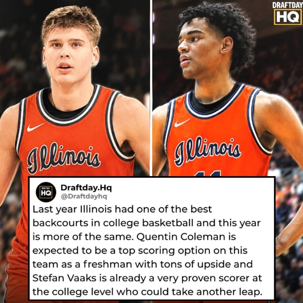 Illinois is running it back with another very solid backcourt to succeed Kylan Boswell and Keaton Wagler. Starting with Stefan Vaaks, Vaaks was one of the best shot creators in the country last year for Providence and while the efficiency wasn&rsquo;
