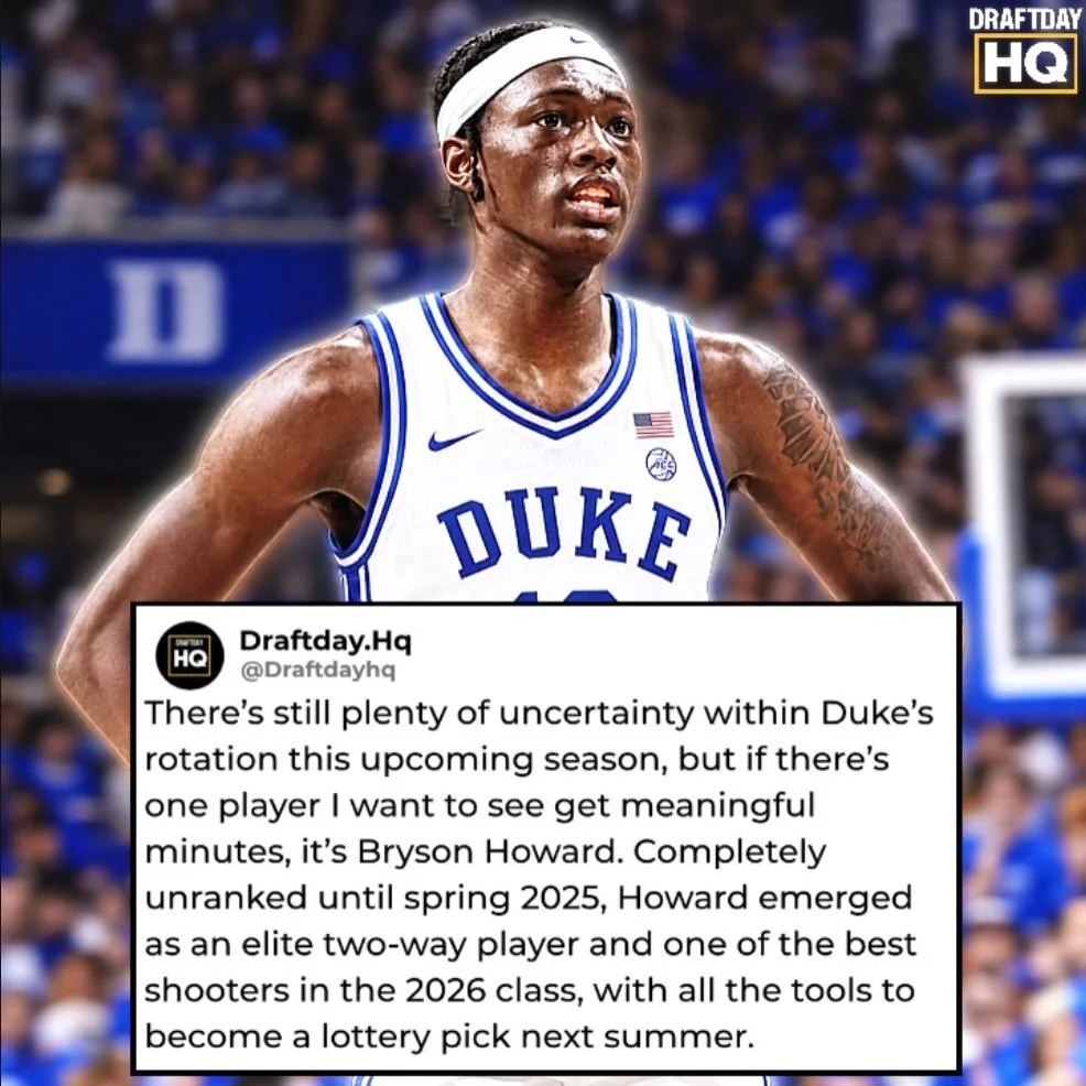 Duke wing Bryson Howard is one of our highest-ranked preseason prospects. As one of the most versatile players in the class, Howard doesn&rsquo;t have many weaknesses, with elite shooting, perimeter defense, and athleticism. It&rsquo;ll be interestin