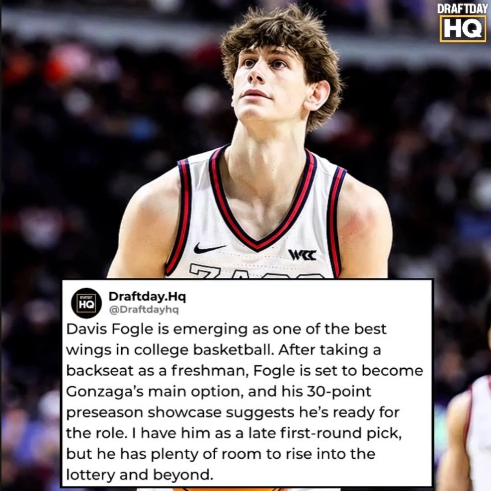 Davis Fogle has the potential to be one of the best prospects in this years NBA draft. The 6&rsquo;7 sophomore will step into a role as the main perimeter guy for Gonzaga where he will be expected to score at a high level. If the outside shot looks a