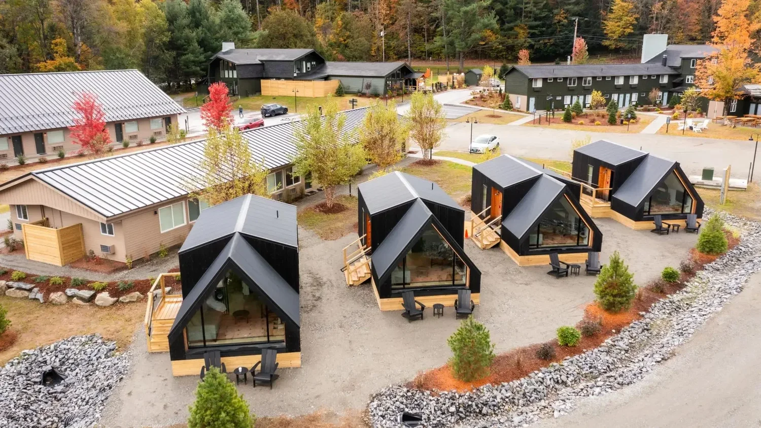 Cabins at Outbound Lodge in Stowe, Vermont