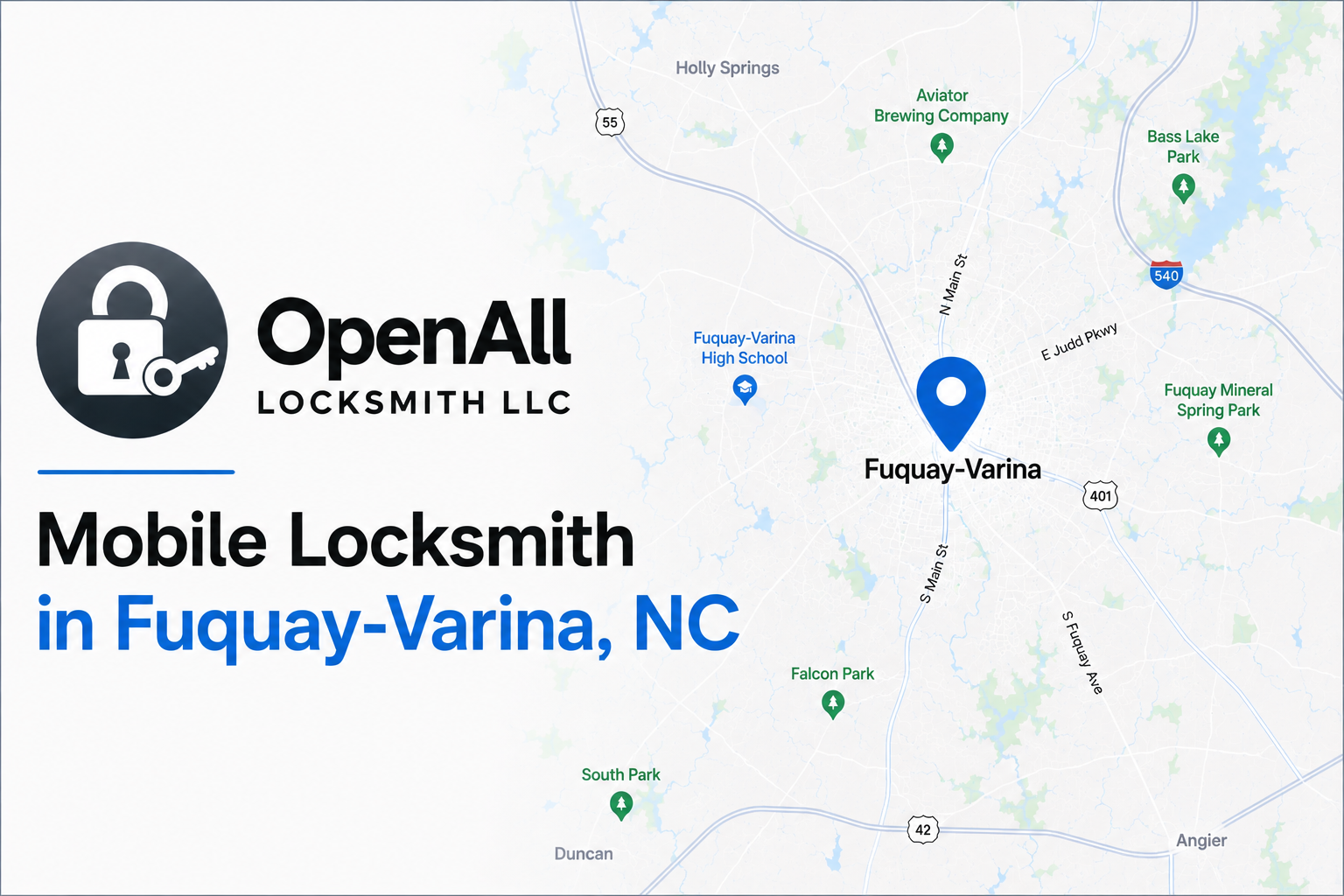 Mobile locksmith service in Fuquay-Varina NC by OpenAll Locksmith