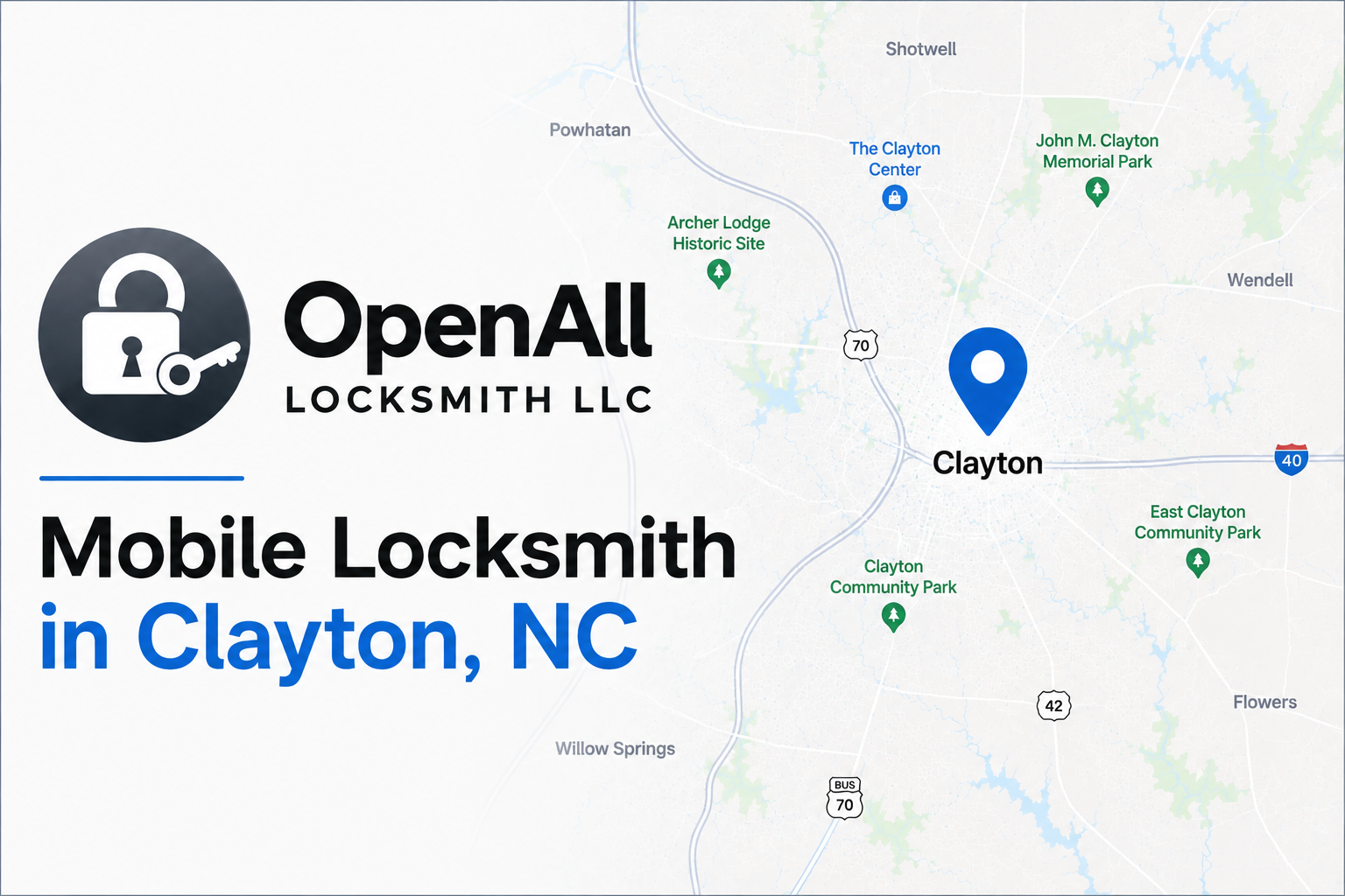 Mobile locksmith service in Clayton NC by OpenAll Locksmith