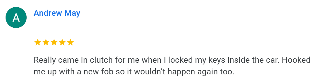 Google review for OpenAll Locksmith Raleigh NC 5