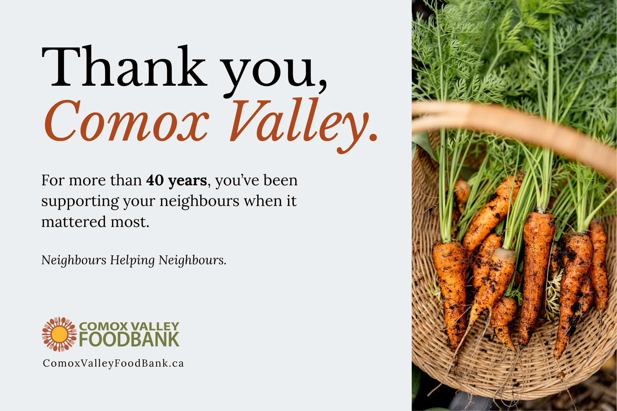 Print Media for the Comox Valley Food Bank by Bright Idea