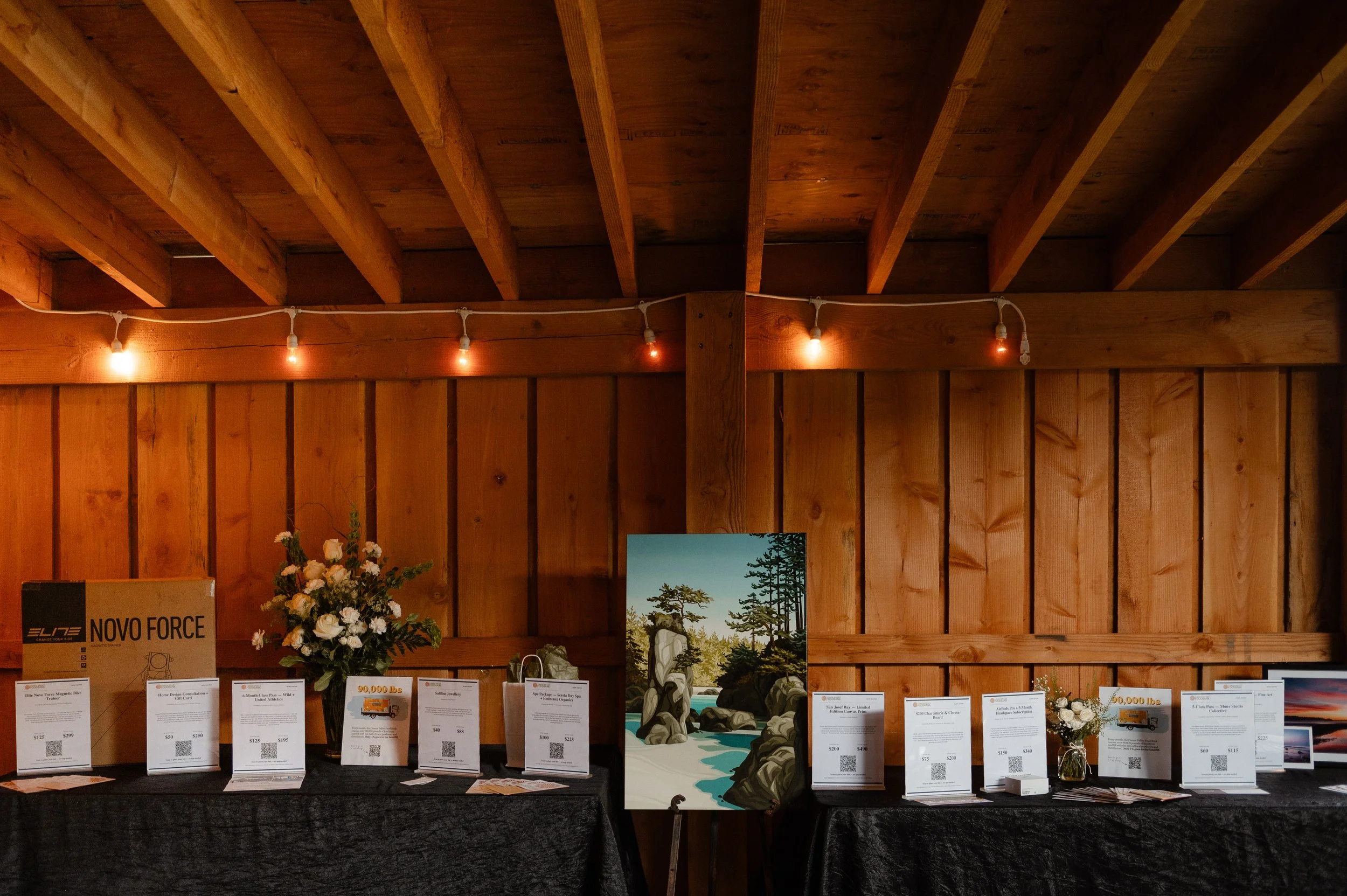 Silent Auction at Feed the Valley 2025.