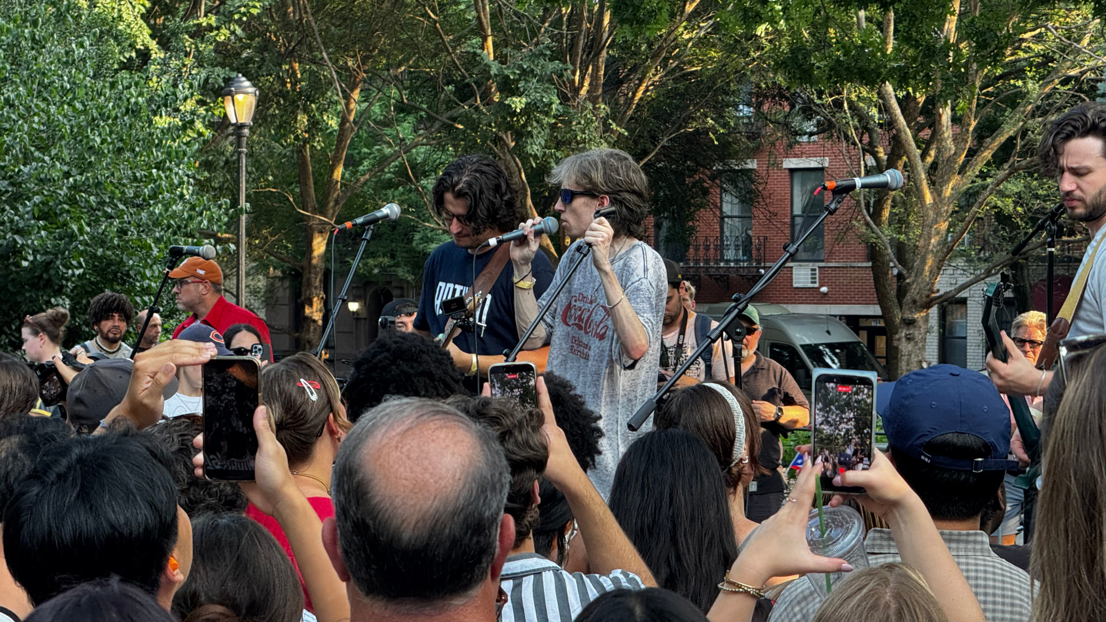 Dogpark performing at Show Brain Festival in Tompkins Square Park