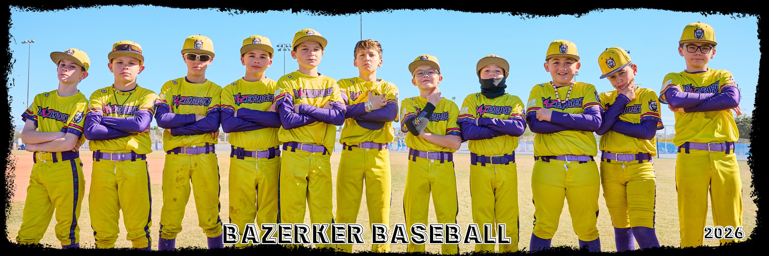 youth players baseball team