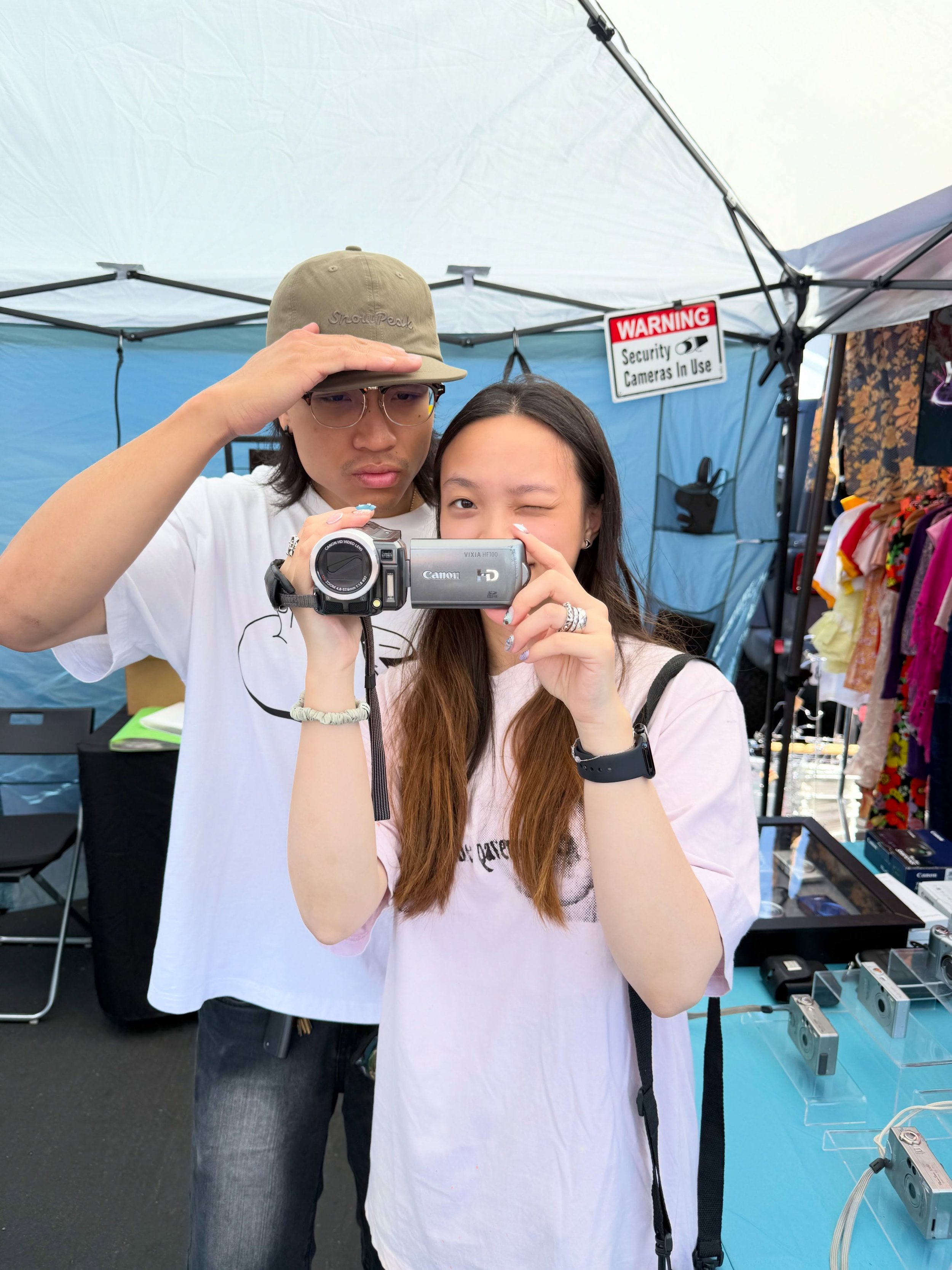 @silverlakeflea come find us every Saturday this summer #camcorder #digicam #vhs #ccd #cmos circa 1989 - 2015 cameras and audio devices iPod Walkman and others