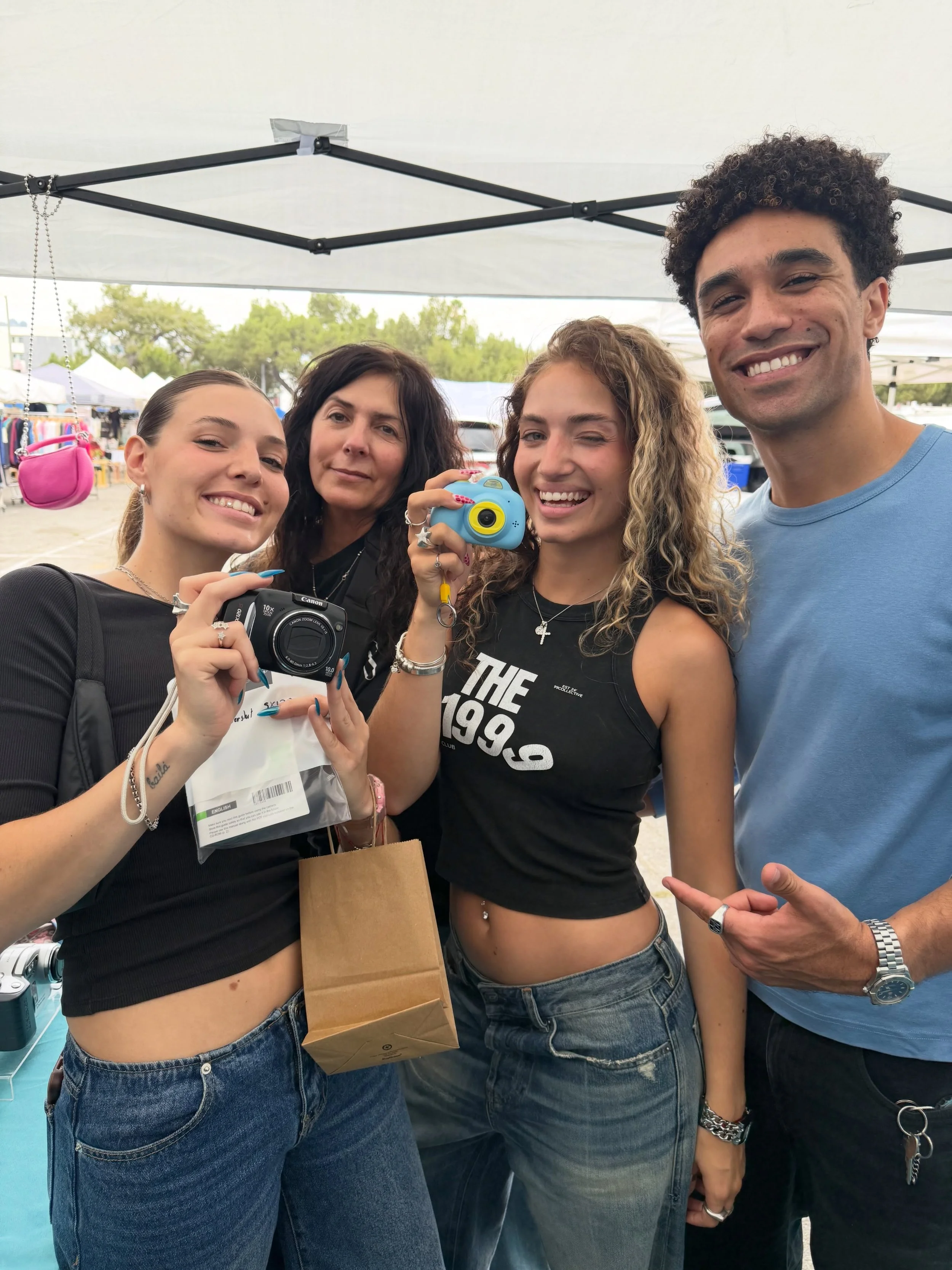 @melrosetradingpost was so busy last Sunday! Come visit every weekend for new stock of digicam cameras and camcorders. #vintage #workingcamera #vhs #ccd #cmos