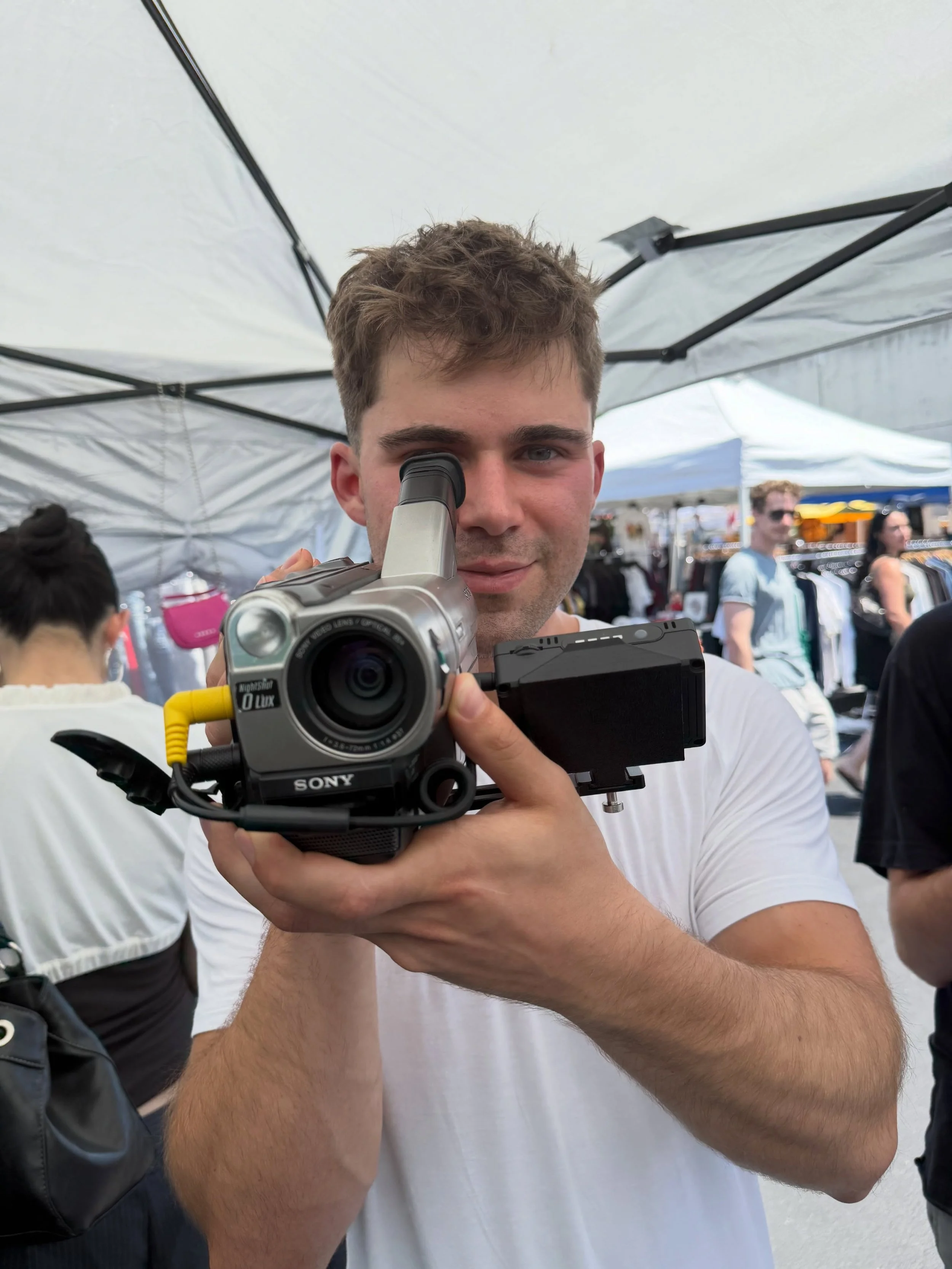 @silverlakeflea is always a good time on Saturdays cuz that&rsquo;s when we are here! #camcorder #digicam #vhs #minidv #cmos