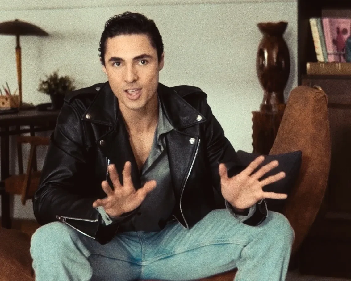 Luis del Toro in The Break Room scene by Film Forge Bulgaria sitting and gesturing with hands