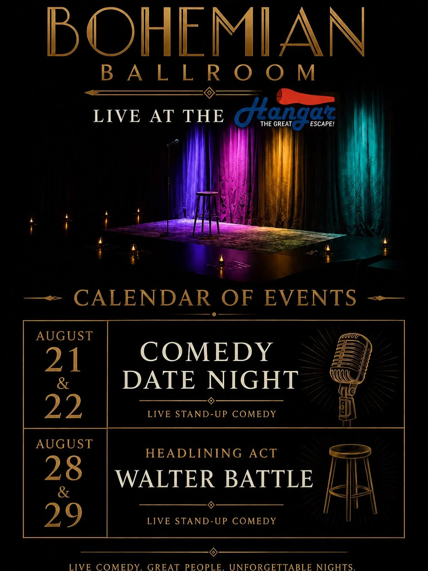 Come join us for something special! @hangar_cinema #maryville #nwmsu #kccomedy