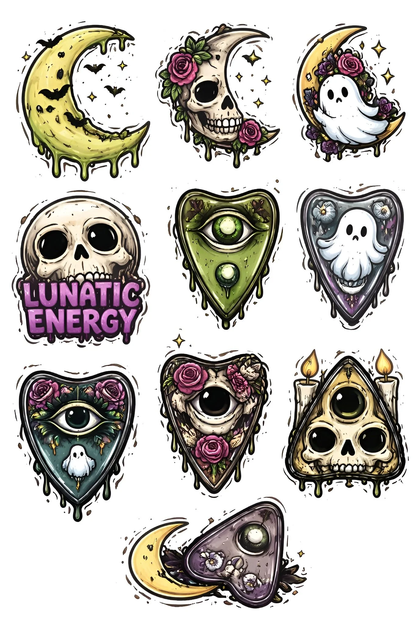 Gothic moon and planchette sticker set (1).png