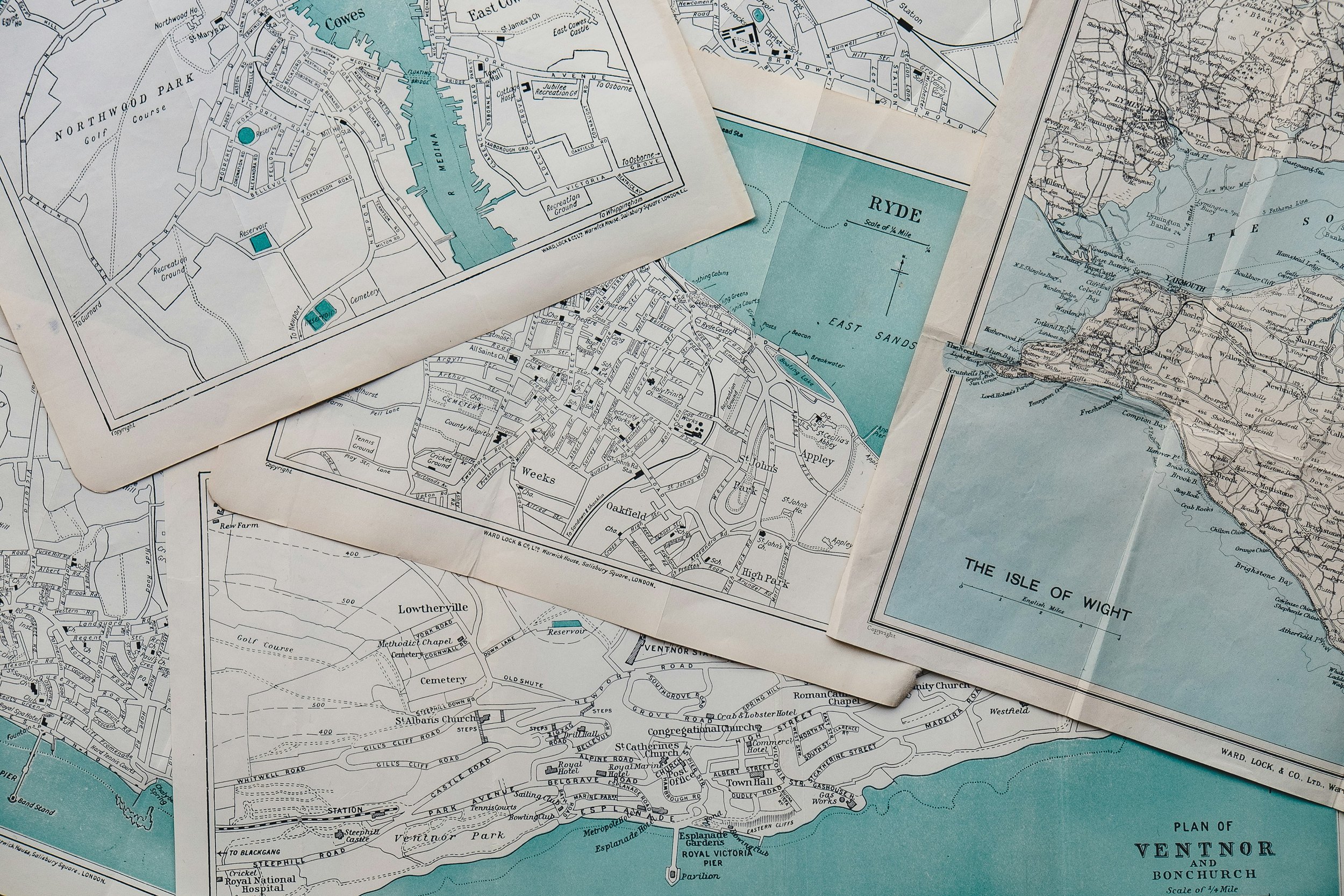 Scattered Vintage Maps