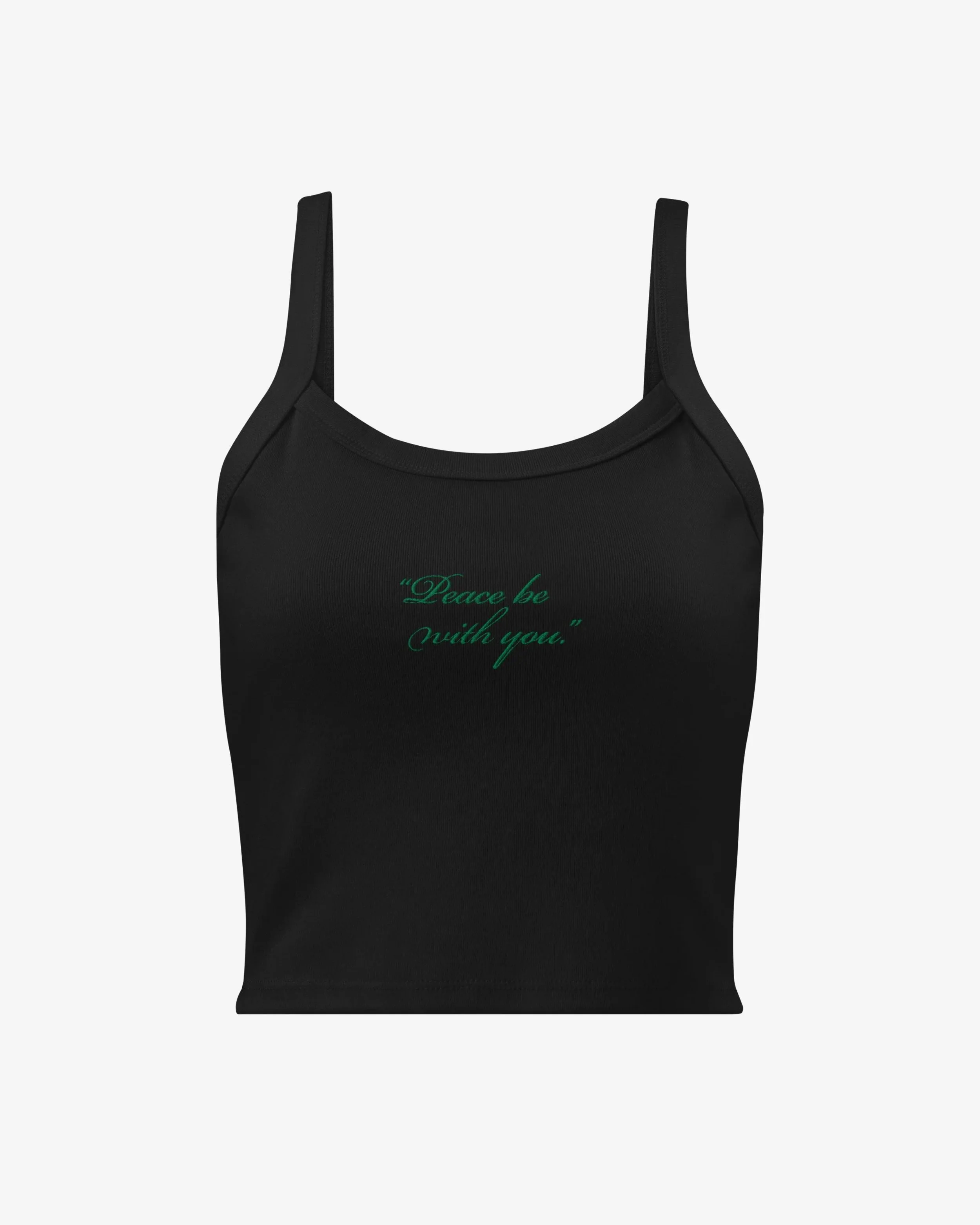 Peace Be With You Women’s Micro-Rib Tank Top