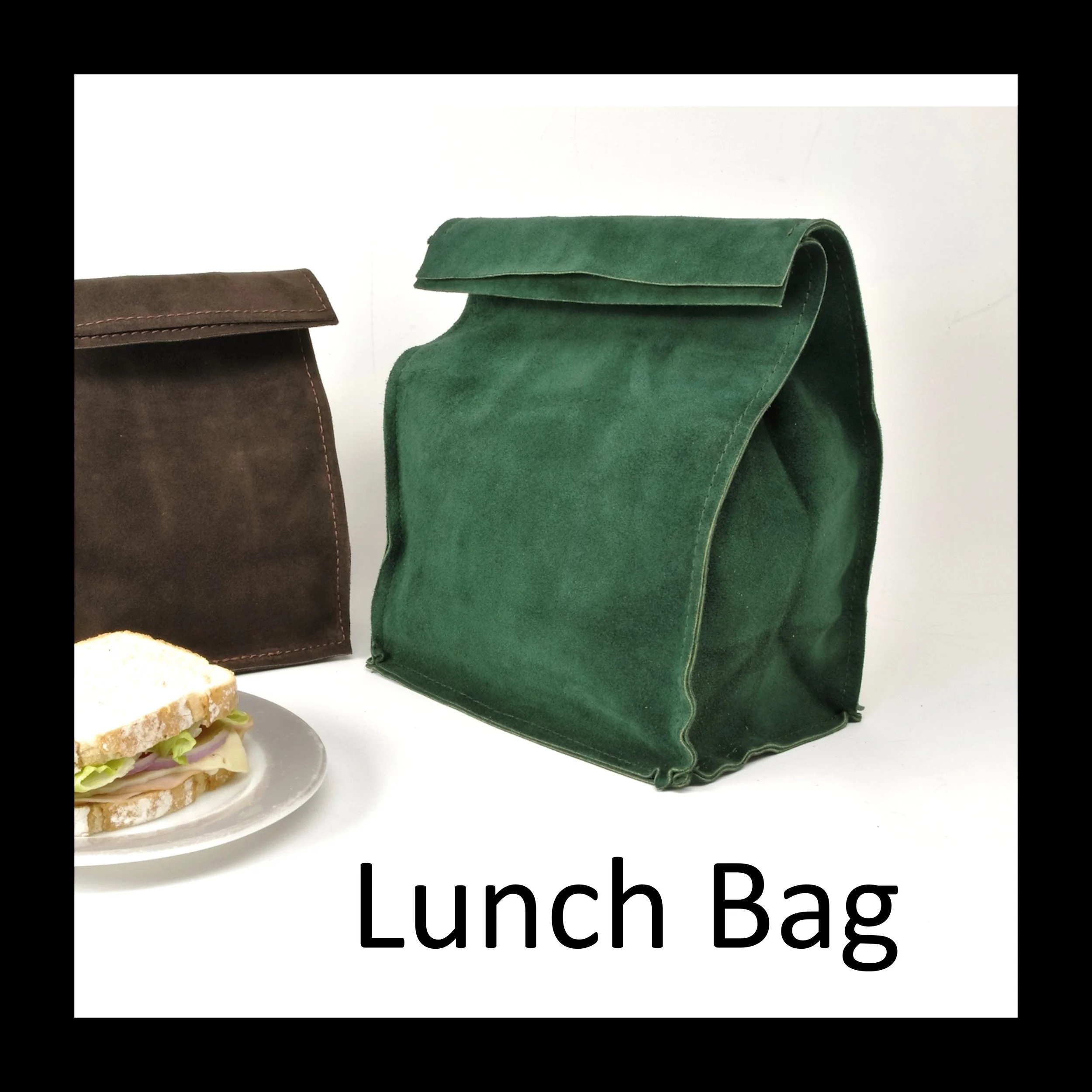 Leather Lunch Bag